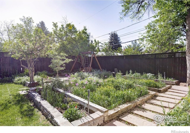 920 Hawthorn Ave, Boulder, CO 80304 - fenced backyard with a vegetable garden