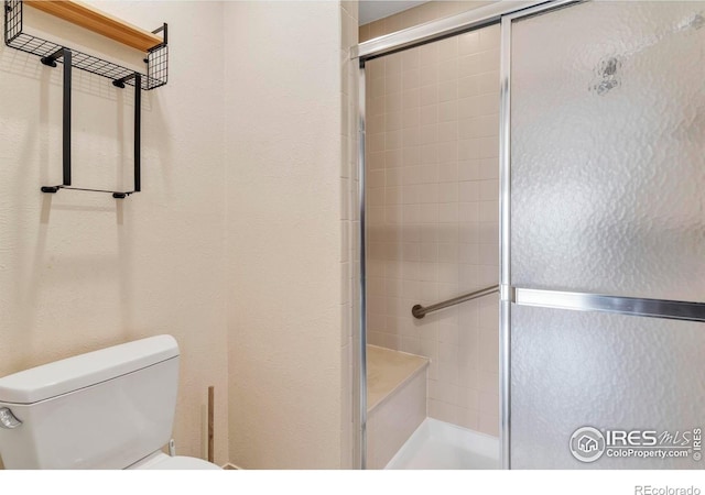 4570 Macarthur Dr, Boulder, CO 80303 - bathroom with a shower stall and toilet