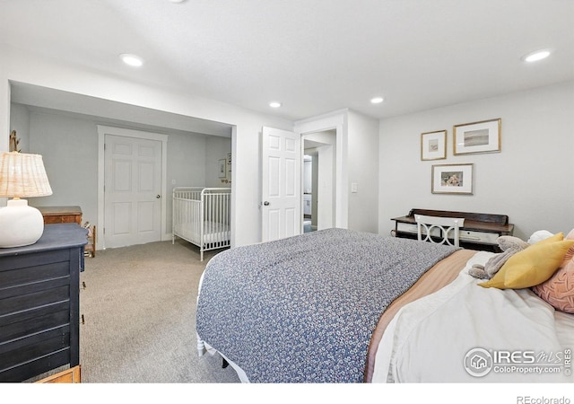 8290 Chase Way, Arvada, CO 80003 - bedroom featuring recessed lighting and light carpet