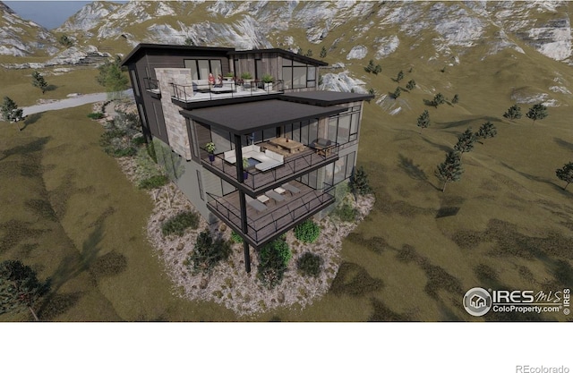 4402 Kano Dr, Fort Collins, CO 80526 - exterior space featuring a mountain view