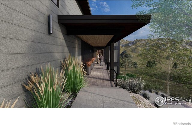 4402 Kano Dr, Fort Collins, CO 80526 - entrance to property with a mountain view