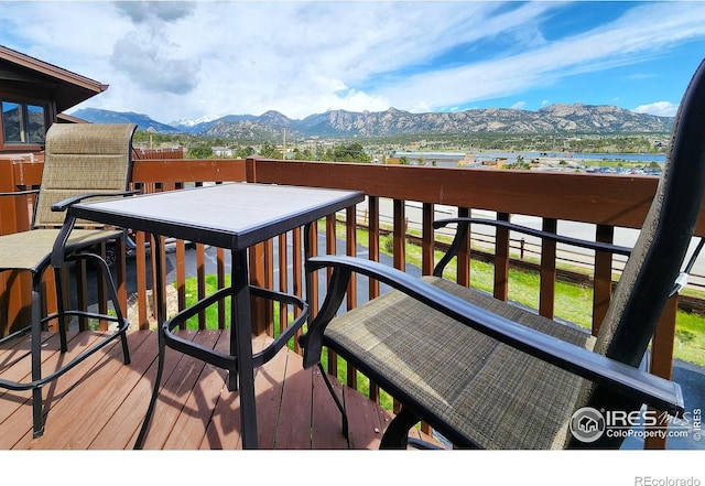 1443 Matthew Cir, Estes Park, CO 80517 - deck with a mountain view