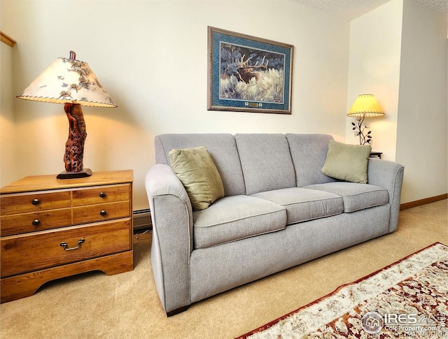 1443 Matthew Cir, Estes Park, CO 80517 - living area featuring light colored carpet and baseboards