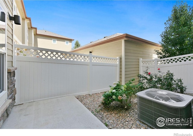 4902 Brookfield Dr Unit F, Fort Collins, CO 80528 - view of patio / terrace with central air condition unit