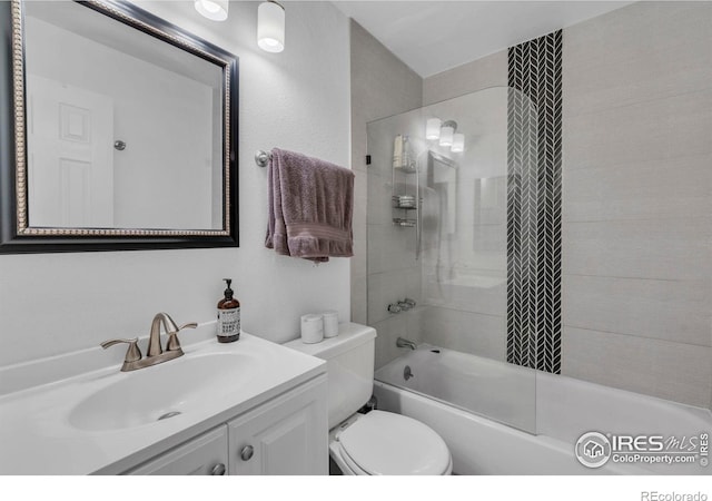 3313 Madison Ave Unit 212, Boulder, CO 80303 - bathroom featuring vanity, bathtub / shower combination, and toilet