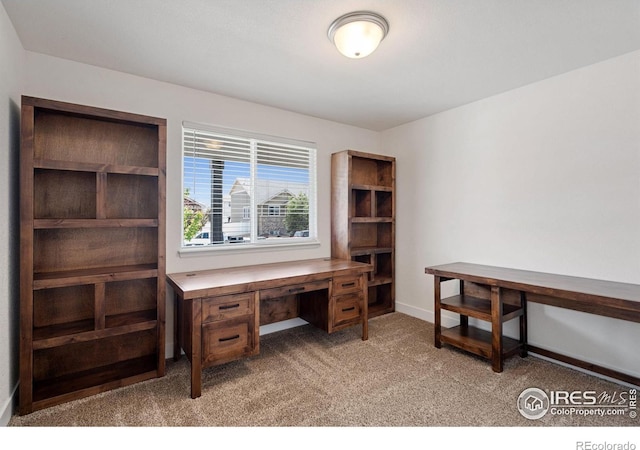 1566 Driftline Dr, Severance, CO 80550 - office with light colored carpet and baseboards