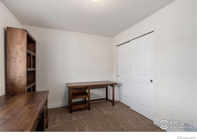 1566 Driftline Dr, Severance, CO 80550 - unfurnished office with carpet flooring and baseboards