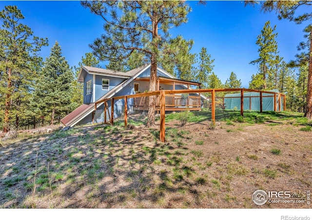 453 Black Fawn Ln, Westcliffe, CO 81252 - view of play area with a wooden deck