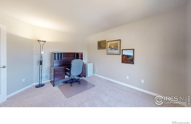 8211 Lighthouse Lane Ct, Windsor, CO 80528 - carpeted office space featuring baseboards