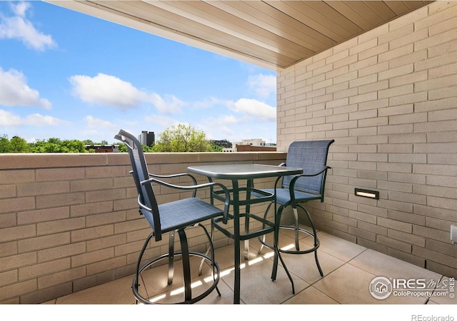 221 E Mountain Ave Unit 319, Fort Collins, CO 80524 - balcony with outdoor dining space