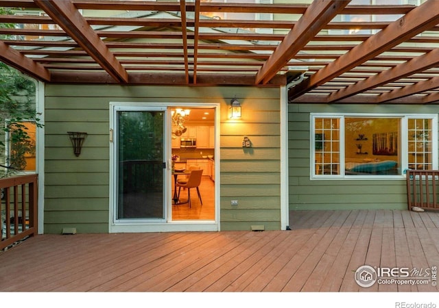 2841 Silver Pl, Superior, CO 80027 - wooden deck featuring a pergola