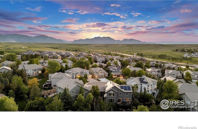 2841 Silver Pl, Superior, CO 80027 - aerial perspective of suburban area with a mountainous background