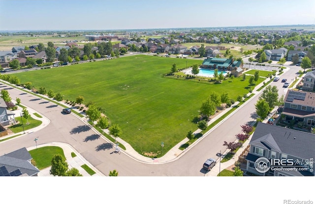6229 Black Mesa Rd, Frederick, CO 80516 - aerial view of residential area with a pool