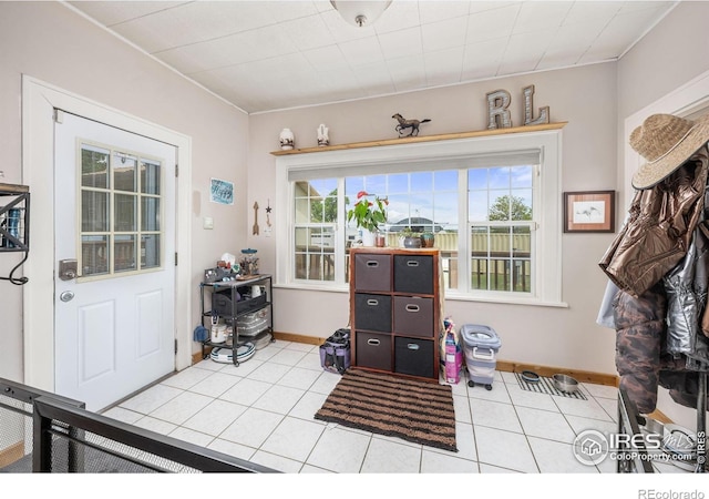 23462 County Road 55, Kersey, CO 80644 - entryway with light tile patterned flooring and baseboards