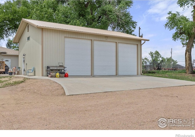 23462 County Road 55, Kersey, CO 80644 - view of detached garage