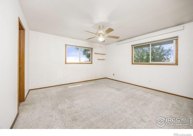 23462 County Road 55, Kersey, CO 80644 - carpeted empty room with a ceiling fan and baseboards