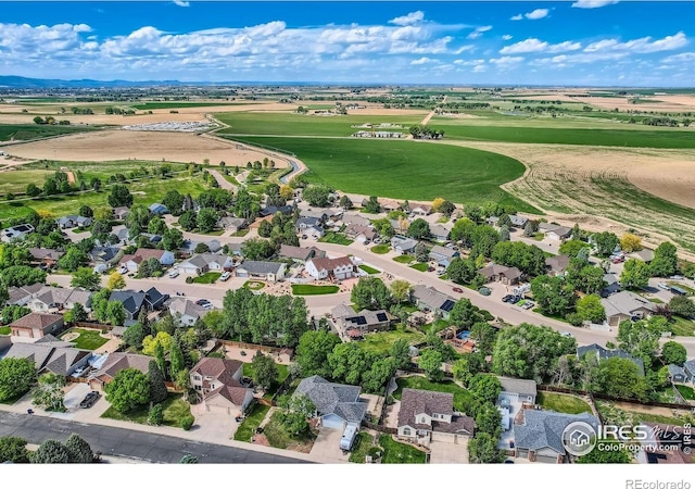 520 N Harding Ave, Johnstown, CO 80534 - aerial view of property and surrounding area with a golf course and nearby suburban area