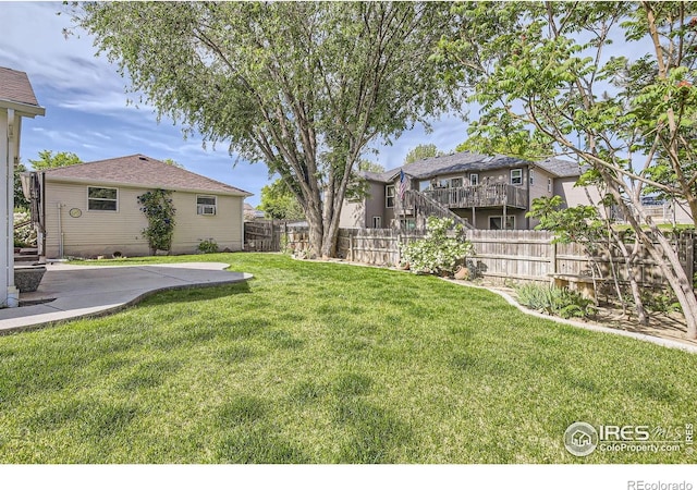 520 N Harding Ave, Johnstown, CO 80534 - view of yard with a patio area