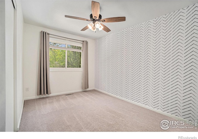 2824 Edinburgh Ct, Fort Collins, CO 80525 - carpeted empty room featuring ceiling fan and baseboards