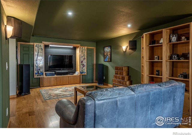 631 Linecamp Dr, Livermore, CO 80536 - living room featuring wood finished floors and recessed lighting