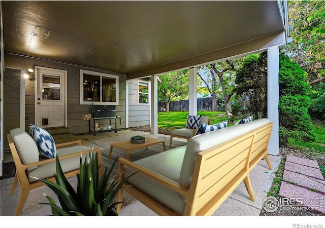 1359 Caledonia Cir, Louisville, CO 80027 - view of patio / terrace with grilling area and an outdoor living space