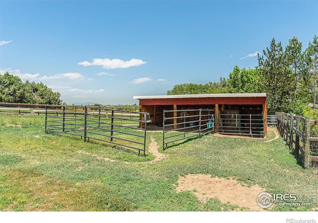 1921 Glenview Ct, Berthoud, CO 80513 - view of outdoor structure with an exterior structure and a rural view