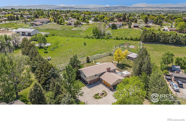 1921 Glenview Ct, Berthoud, CO 80513 - bird's eye view of mountains