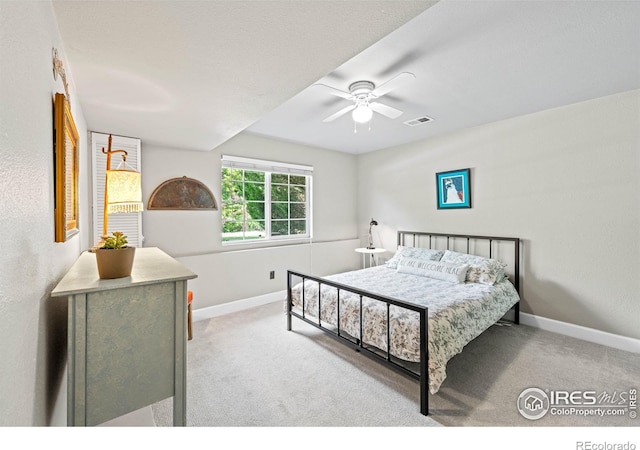 1921 Glenview Ct, Berthoud, CO 80513 - carpeted bedroom featuring baseboards and a ceiling fan