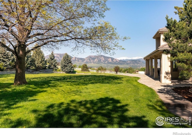 160 Ponderosa Dr, Boulder, CO 80303 - view of green lawn featuring a mountain view