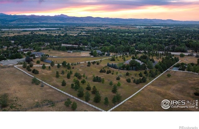 160 Ponderosa Dr, Boulder, CO 80303 - bird's eye view of a mountain backdrop