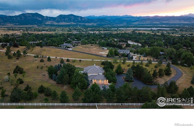 160 Ponderosa Dr, Boulder, CO 80303 - bird's eye view of a mountainous background and a tree filled landscape