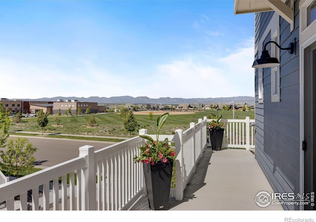 542 Highlands Cir, Erie, CO 80516 - balcony with a mountain view