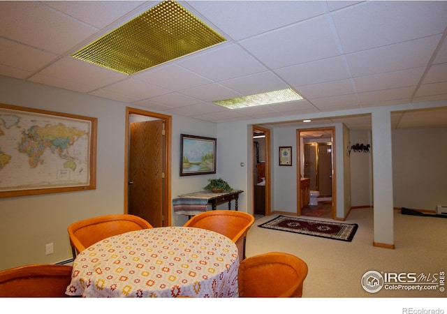 1314 State Highway 66, Longmont, CO 80504 - carpeted dining room featuring a paneled ceiling