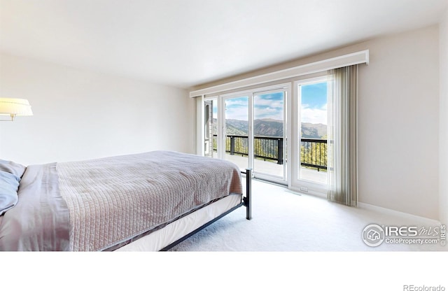 1100 Deer Trail Rd, Boulder, CO 80302 - carpeted bedroom featuring access to exterior