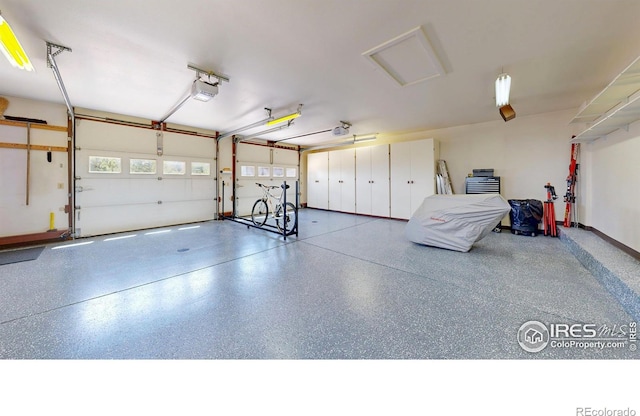 1100 Deer Trail Rd, Boulder, CO 80302 - garage featuring a garage door opener