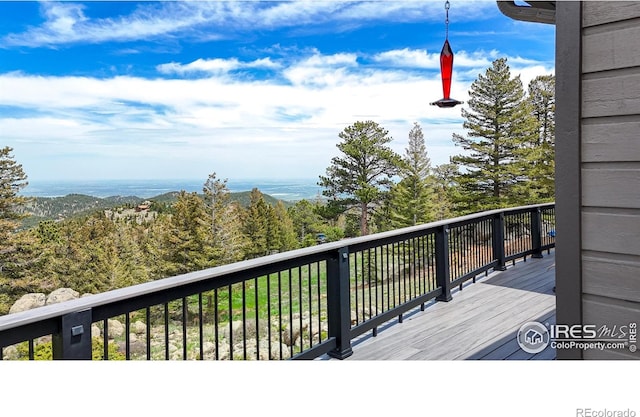 1100 Deer Trail Rd, Boulder, CO 80302 - view of wooden deck