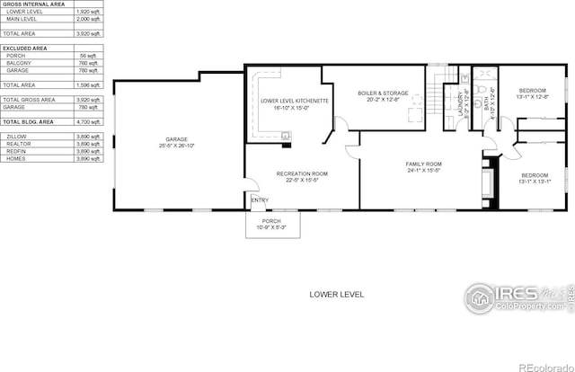 1100 Deer Trail Rd, Boulder, CO 80302 - floor plan / room layout