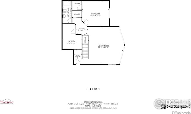 303 Curry Dr, Estes Park, CO 80517 - floor plan / room layout