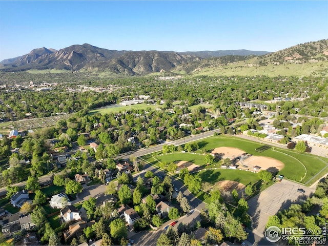 3470 16th Cir, Boulder, CO 80304 - aerial perspective of suburban area with a mountainous background