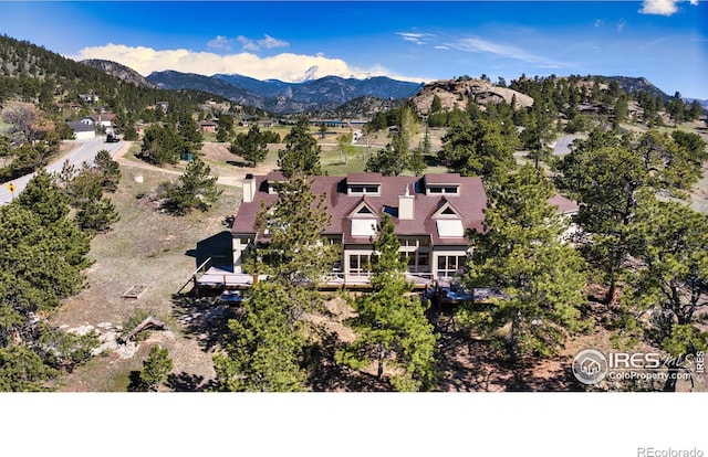 125 Saddleback Ln, Estes Park, CO 80517 - bird's eye view of a mountainous background