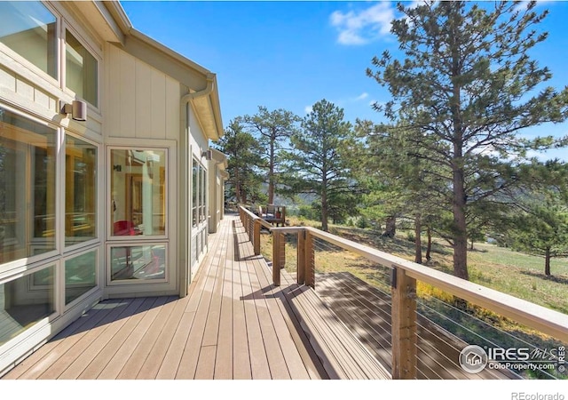 125 Saddleback Ln, Estes Park, CO 80517 - view of wooden terrace