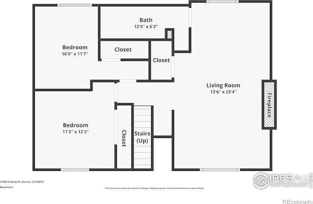 15904 E Bates Pl, Aurora, CO 80013 - home floor plan