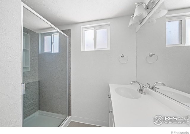 618 16th St, Greeley, CO 80631 - full bathroom with a stall shower and vanity