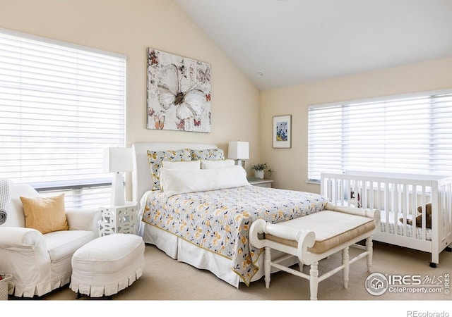 3737 Spring Valley Rd, Boulder, CO 80304 - carpeted bedroom with lofted ceiling