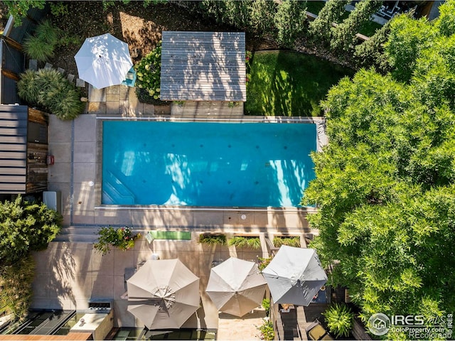 3737 Spring Valley Rd, Boulder, CO 80304 - bird's eye view of a pool