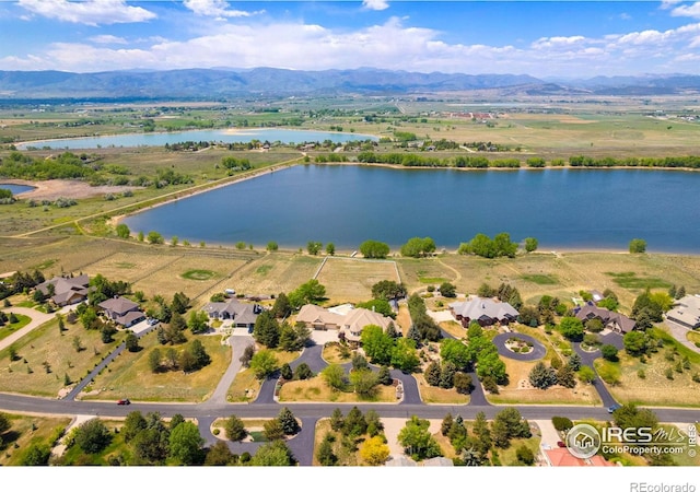 5025 Eagle Lake Dr, Fort Collins, CO 80524 - aerial view of a water and mountain view