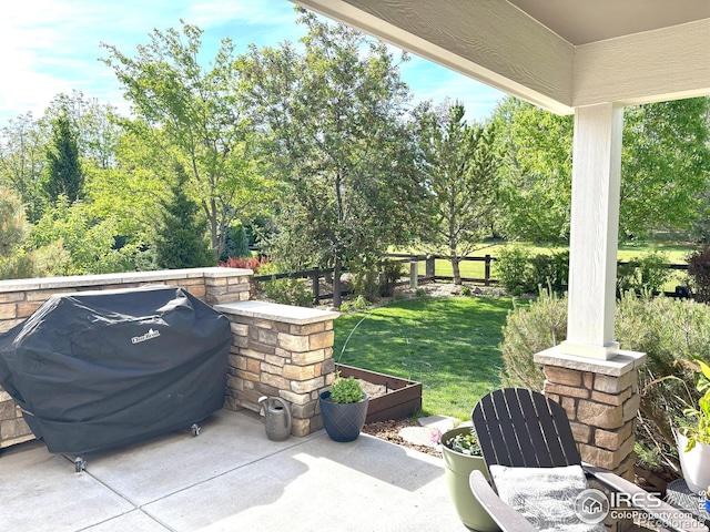 6523 Spanish Bay Dr, Windsor, CO 80550 - view of patio / terrace featuring grilling area
