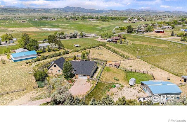 3412 Erving Ct, Berthoud, CO 80513 - overview of rural landscape with a mountain backdrop