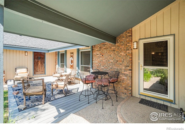 3412 Erving Ct, Berthoud, CO 80513 - view of covered porch