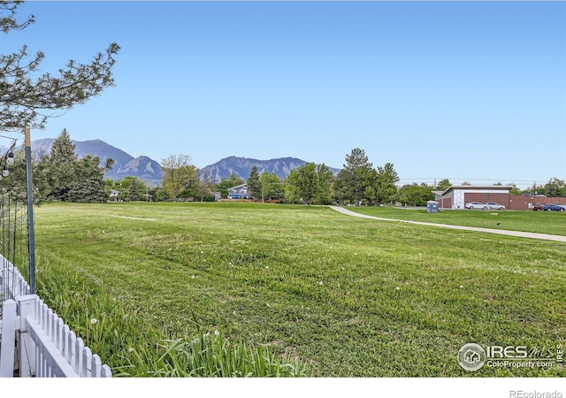855 W Moorhead Cir Unit C, Boulder, CO 80305 - view of grassy yard with a mountain view